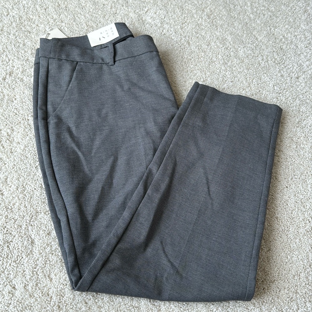 a new day Gray Straight-Leg Dress Trousers